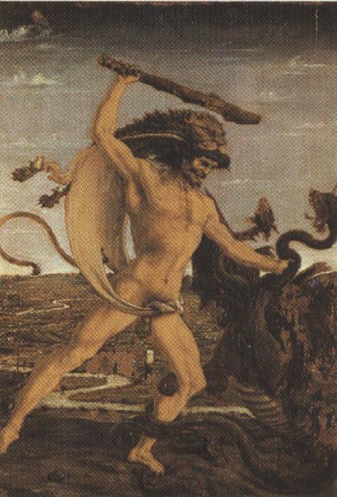 Sandro Botticelli Antonio del Pollaiolo,Hercules and the Hydra (mk36) China oil painting art